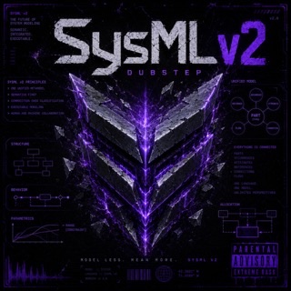 Cover art for the single SysML v2 by Brian Moberley
